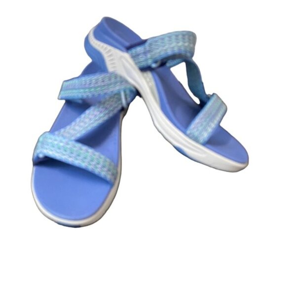 Dansko New Women's Slide Sandal Rosette Blue size 38 - Picture 2 of 12